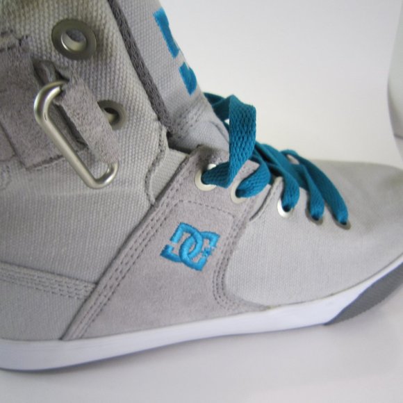 DC Womens Graduate TX High Top Gray Shoes Size Womens US 6W - Picture 14 of 16